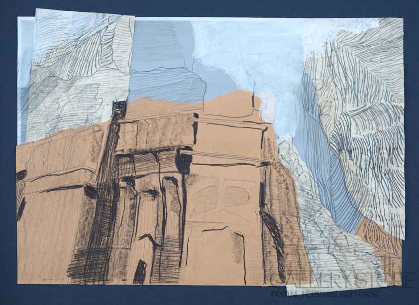 Natalia Rozmus - Esparza-Petra - Street of facades-Technika mieszana