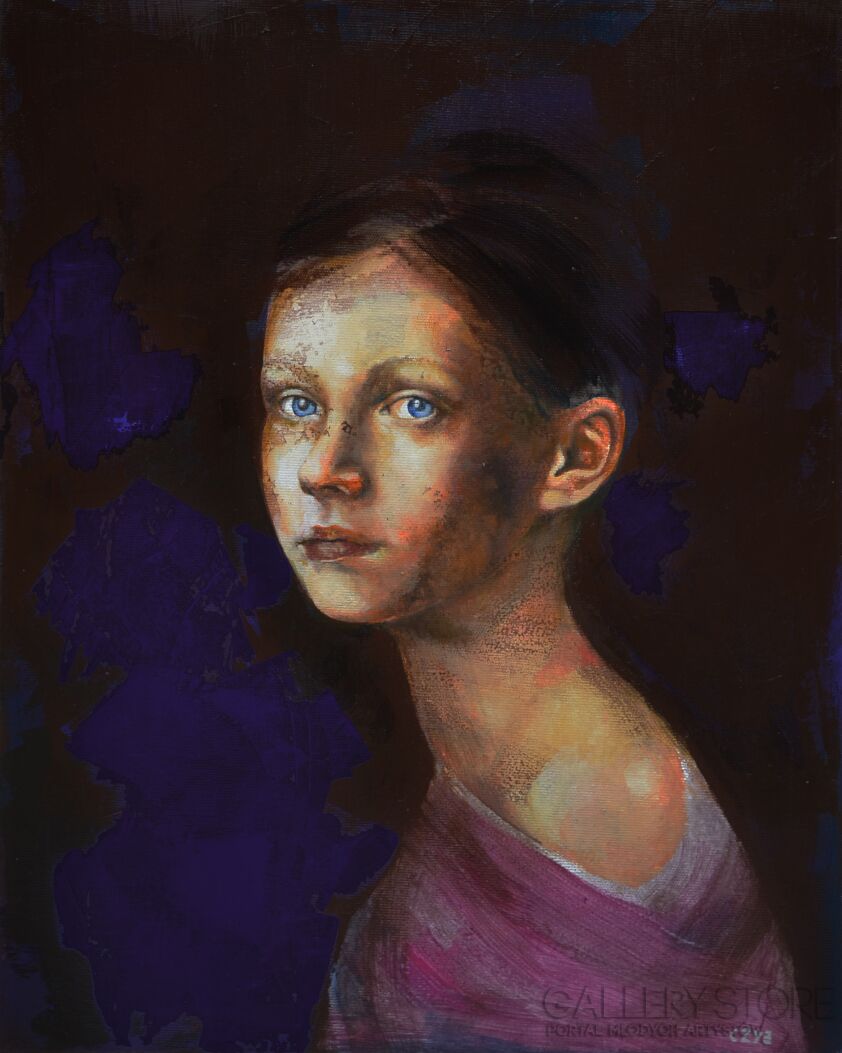Olaf Czyż-Portret ze skazą-Akryl