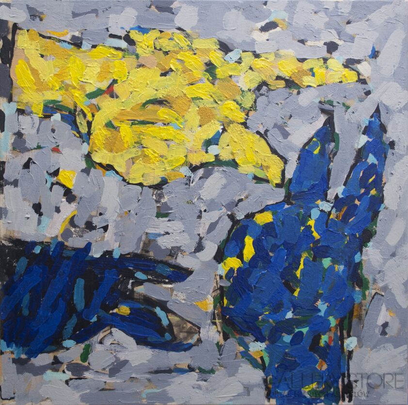 Orwa Abu Turabe-z cyklu "Pies"  P14-2-Akryl