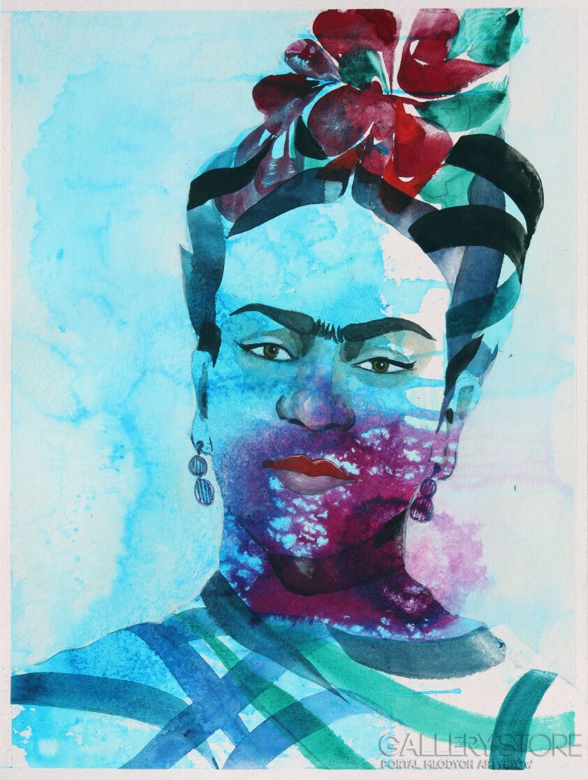 Paweł Dąbrowski-Frida  w podróźy-Akwarela