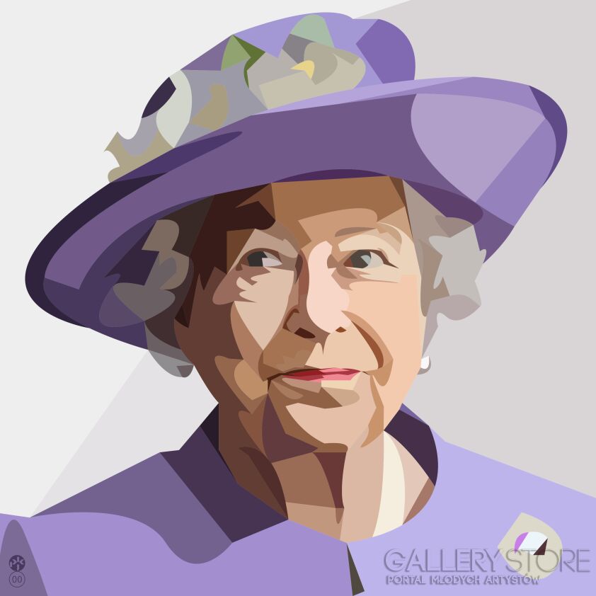Paweł Jan Kamiński-QEII COLOR-Giclee