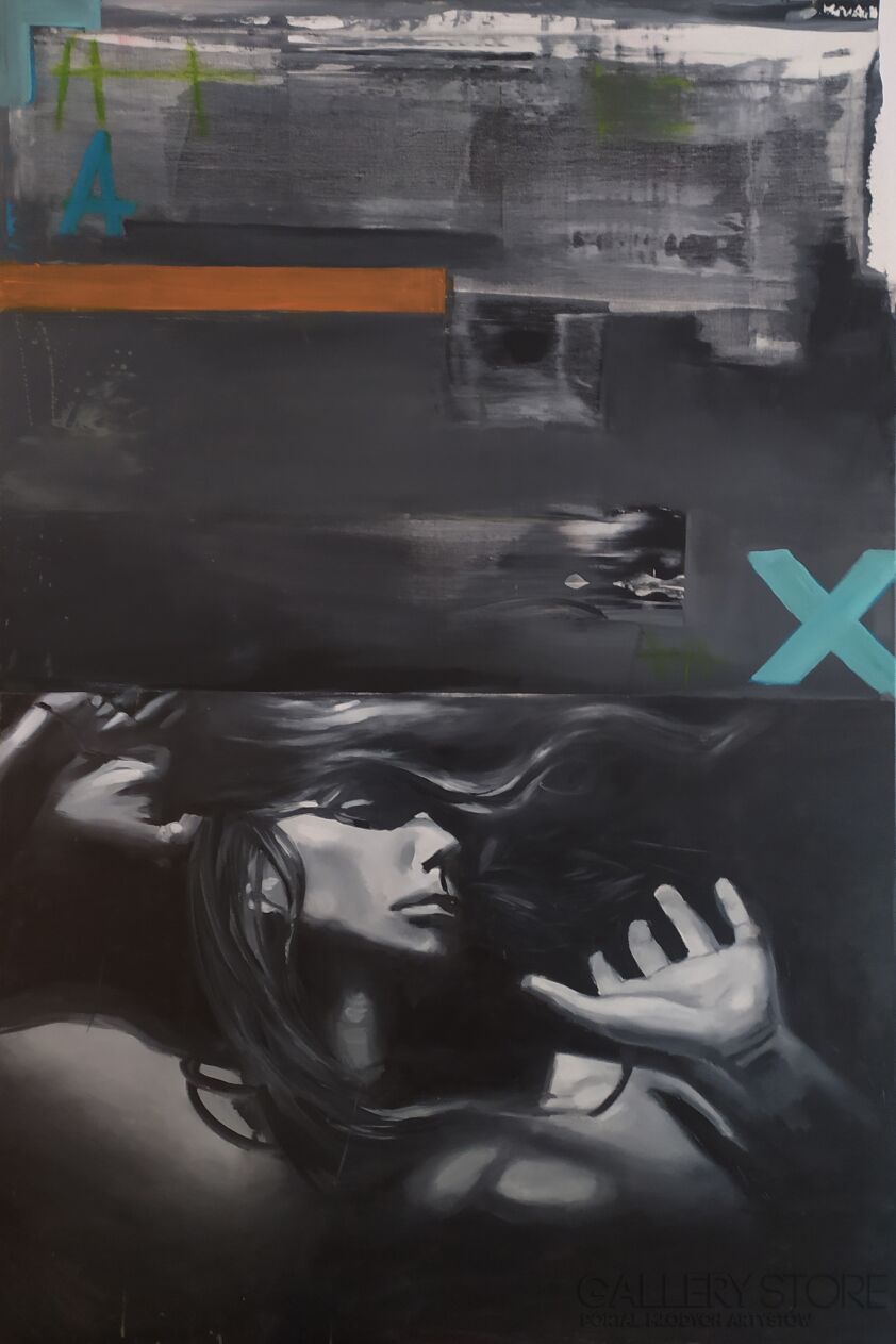 Piotr  Gola-Gently sinking-Technika mieszana