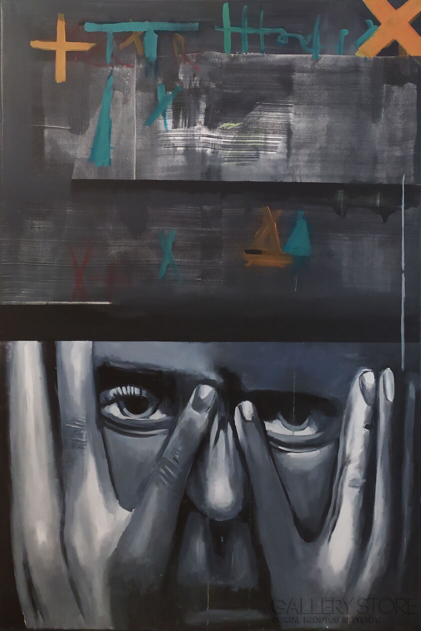 Piotr  Gola-Headache-Technika mieszana