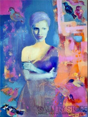 Anna Zygmunt-THOUGHTFUL 2, year 2013, oil canvas-Olej