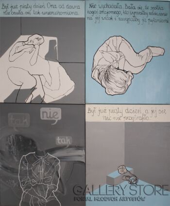 Katarzyna Szymkiewicz-historia pewnej dziewczyny-Technika mieszana