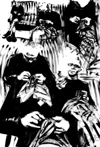 Arkadiusz Twardowski-Huny's work in never done-Akryl