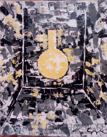 Katarzyna Grabarczyk-Okno na zamku w Siewierzu akryl-Akryl