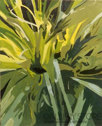Natalia Reszka-UOGÓLNIENIE ZIELENI / all chlorophyll 04-Akryl