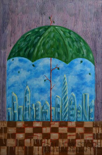 Adam Kała-"Umbrella..."-Akryl