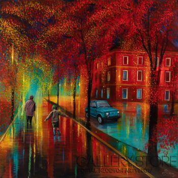 Agata Buczek-"W rytmie spadających liści"-Malarstwo