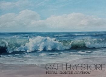 Agata Urban-Fale morskie II-Malarstwo