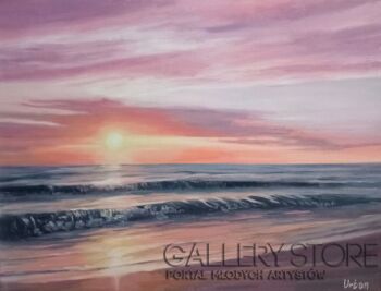 Agata Urban-Wieczór nad morzem II-Malarstwo