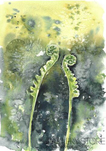 Agata Zięba-Warcholak-Paproć wiosenna-Grafiki i plakaty