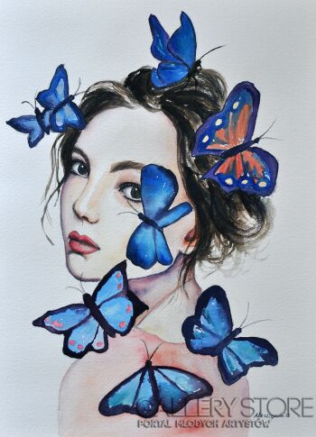 Dziewczyna z motylami