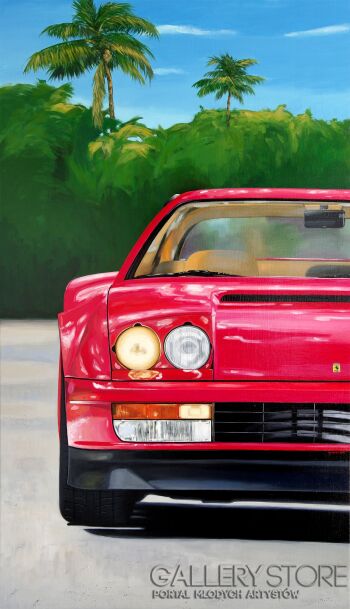 Agnieszka Turek-My life be like - Ferrari Testarossa-Malarstwo
