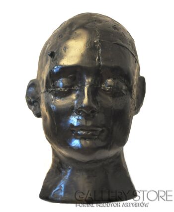 Aleksandra Koper-Czarny portret-Rzeźby