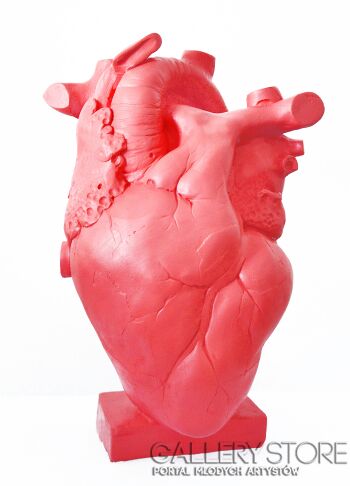 Aleksandra Koper-PINK HEART-Rzeźby