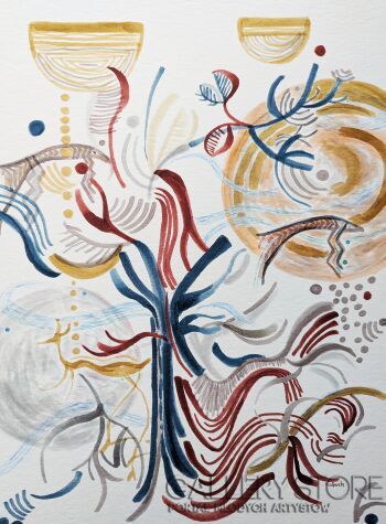 Aleksandra Kożuch-O rybach, które stały się ptakami-Rysunek