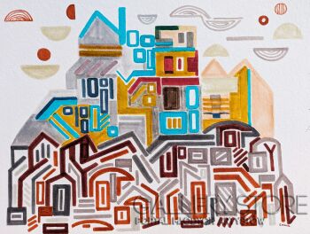 Aleksandra Kożuch-Something blue-Rysunek