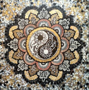 Mozaikowa Mandala Bogactwa i Dobrobytu