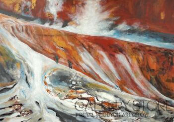 Aleksandra  Michalik-Wędrówka po Islandii-Malarstwo