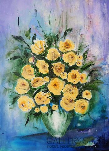 Alicja Wysocka-Herbaciane róże-Malarstwo