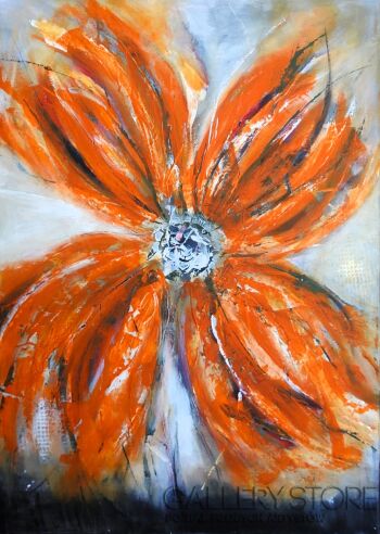 Alicja Wysocka-Kwiat w pomarańczy-Akryl