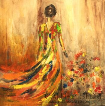 Alicja Wysocka-Kwietna dziewczyna-Malarstwo