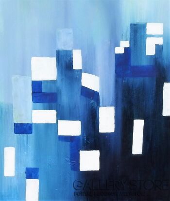 Alicja Wysocka-Niebieska abstrakcja IV-Akryl