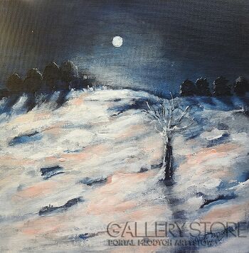 Alicja Wysocka-Samotnie nocą-Malarstwo