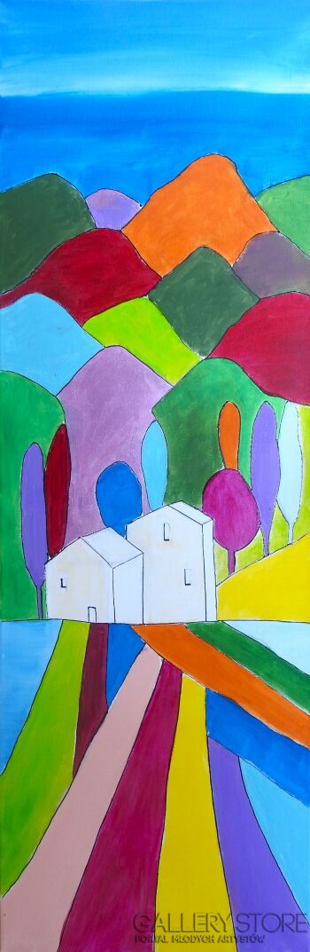 Alicja Wysocka-Toskański krajobraz II-Malarstwo