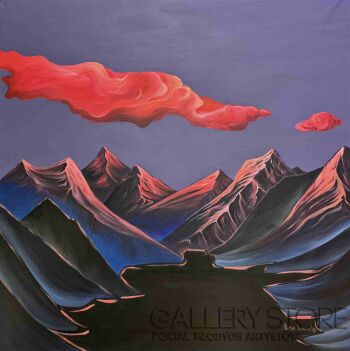 Alisa Leonets-Cicha woda brzegi rwie-Malarstwo