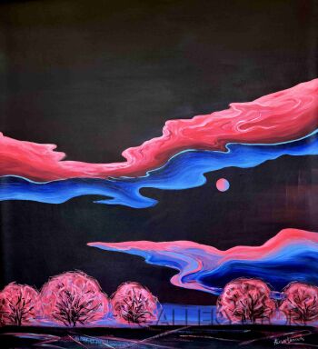 Alisa Leonets-Noc między światami-Malarstwo