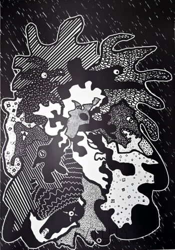 Amadeusz Popek-Monsters Big-Grafiki i plakaty