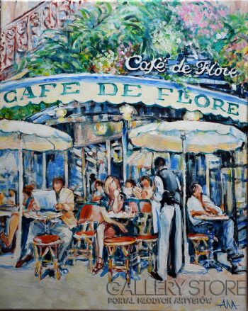 Ana Smarż-Café de Flore-Akryl