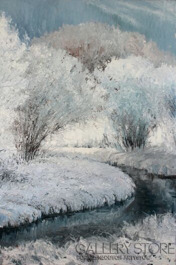 Anatolij Gwozdiuk-Zimowy spokój-Malarstwo