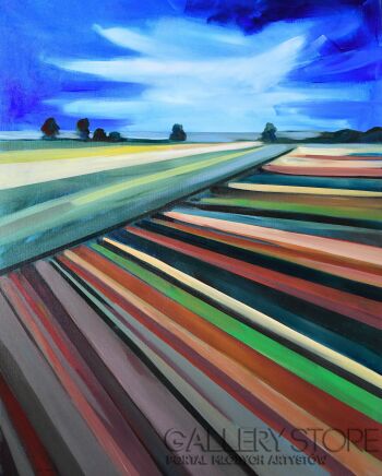 Aneta Olszewska - K.-Polski pejzaż przed burzą-Malarstwo