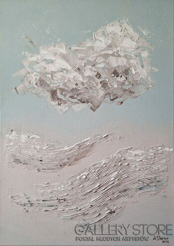 Ania Stępień-Szept fal-Malarstwo