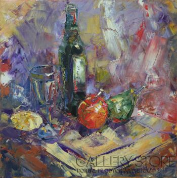 Anita Domeracka-Butelka za małe szczęścia-Malarstwo