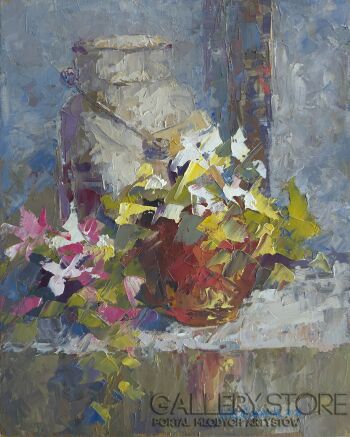 Anita Domeracka-Kana i kwiaty-Malarstwo