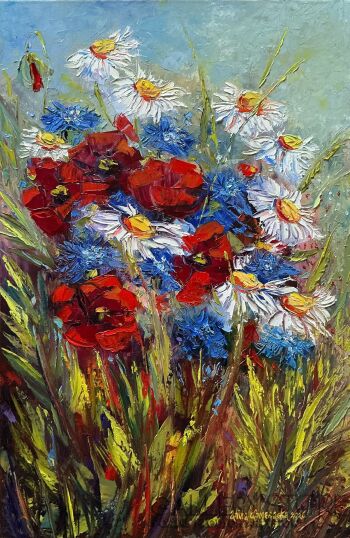 Anita Domeracka-Miododajne z pola-Malarstwo