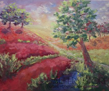 Anita Domeracka-Różem usłane-Malarstwo