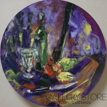 Anita Domeracka-Vanitas z nożem-Malarstwo