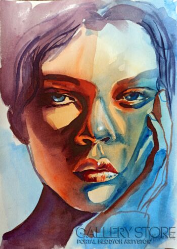 Anna Masiul-Gozdecka-Face improvisation 3-Malarstwo