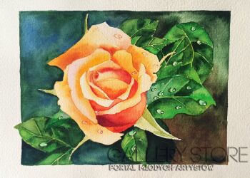 Anna Masiul-Gozdecka-Herbaciana Róża-Malarstwo