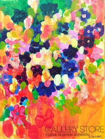 Anna Masiul-Gozdecka-Szalony bukiet-Malarstwo
