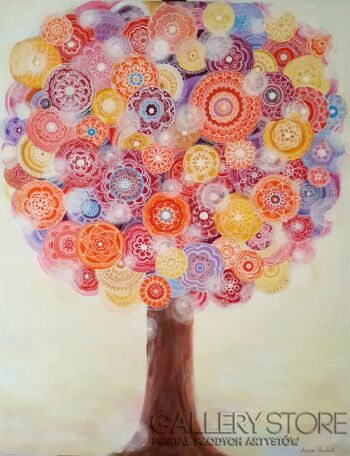 Anna Pawlak-"Drzewo dobrych myśli"-Akryl
