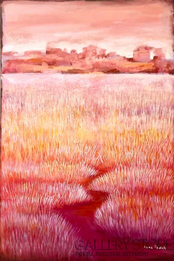 Anna Pawlak-"Karmazynowe łąki"-Malarstwo