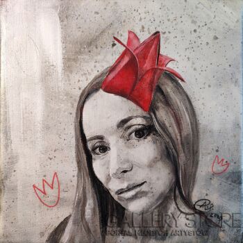 Anna Perek-Sobierajska-Z cyklu Kobiety Kwiaty - TULIPAN-Malarstwo