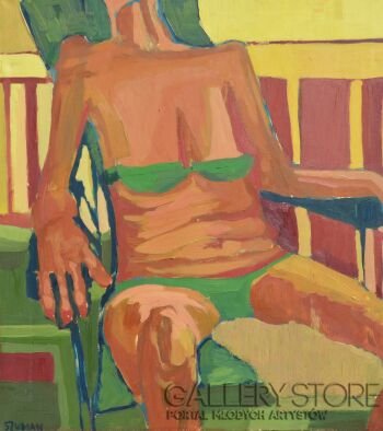 Anna  Szumańska-Osiedlowa erotika - Smażenie-Malarstwo